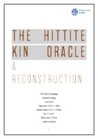 The Hittite KIN Oracle: A Reconstruction
