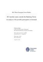 EU member states outside the Banking Union