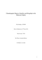 Chandragupta Maurya, Kautilya and Kingship in the Mauryan Empire