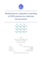 Radiofrequency impedance matching of STM junction for reflection measurements