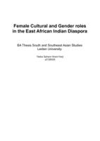 Female Cultural and Gender roles in the East African Indian Diaspora