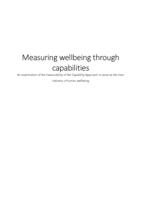 Measuring wellbeing through capabilities