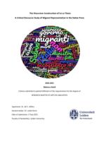 The Discursive Construction of Us vs Them: A Critical Discourse Study of Migrant Representation in the Italian Press