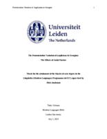 The Pronunciation Variation of Anglicisms in Georgian: The Effects of Social Factors