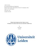 Political Gender Equality and State Violence in Africa: The Impact of Sex Quotas on the Occurrence of Intrastate Conflict Events
