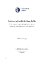 Reconstructing Proto-Italo-Celtic