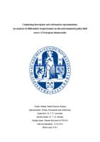 Connecting descriptive and substantive representation: An analysis of differential responsiveness in the environmental policy field across 21 European democracies