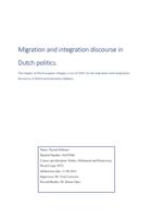 Migration and integration discourse in Dutch politics