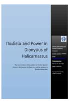 Paideia and Power in Dionysius of Halicarnassus