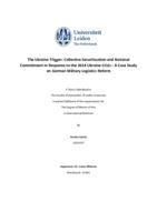 The Ukraine Trigger: Collective Securitization and National Commitment in Response to the 2014 Ukraine Crisis