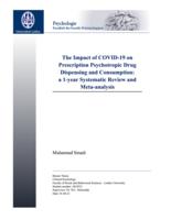 The Impact of COVID-19 on Prescription Psychotropic Drug Dispensing and Consumption