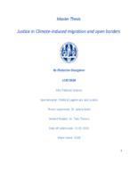 Justice in Climate-induced migration and open borders