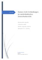 Nomen-Verb-Verbindungen im niederländischen Deutschunterricht