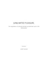 (Un)Limited Pleasure: The negotiation of a (sexual) identity by wheelchair users in the Netherlands