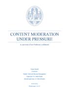 Content Moderation Under Pressure