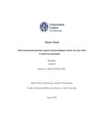 Observed parental autonomy support and psychological control: how they relate to adolescent attachment