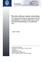 Placebo-effecten zonder misleiding