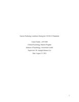 Factors Predicting Loneliness During the COVID-19 Pandemic