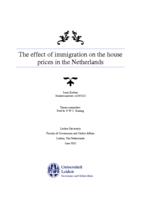 The effect of immigration on the house prices in the Netherlands