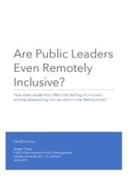 Are Public Leaders Even Remotely Inclusive?