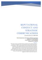Reputational Conduct and Strategic Communications