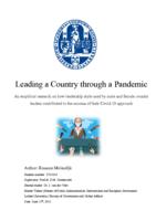Leading a Country through a Pandemic