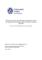 What was the influence of the European sovereign debt crisis on the independence of the European agencies involved in economic regulation?