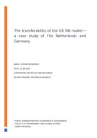 The transferability of the UK SIB model – a case study of The Netherlands and Germany