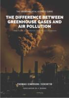 The difference between greenhouse gases and air pollution