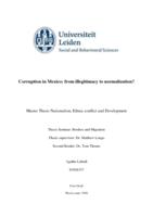 Corruption in Mexico: from illegitimacy to normalization?