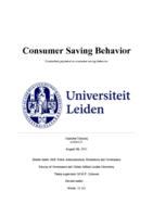 Consumer saving behavior