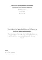 Knowledge of the Spitzenkandidaten and its Impact on  Perceived Democratic Legitimacy