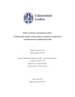 Politics of emotions and migration policies: An Ethnographic Inquiry on the perceptions of migrants towards the EU welcoming measures implemented in Italy