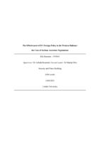 The Effectiveness of EU Foreign Policy in the Western Balkans: the Case of Serbian Accession Negotiations