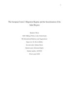 The European Union's Migration Regime and the Securitization of the Sahel Region