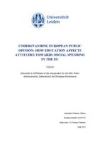 Understanding European Public Opinion: How Education Affects Attitudes Towards Social Spending in the EU