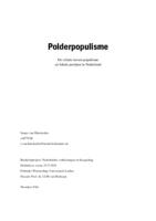 Polderpopulisme: De relatie tussen populisme en lokale partijen in Nederland