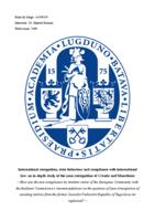 International recognition, state behaviour and compliance with international law: an in-depth study of the (non-)recognition of Croatia and Macedonia