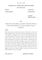 Ethnic Politics, Social Identity, and Affective Polarization: What can Ethnic Conflict Dynamics tell us about Comparative Affective Polarization?