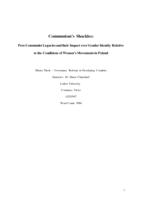 Communism’s Shackles:  Post-Communist Legacies and their Impact over Gender Identity Relative  to the Conditions of Women’s Movements in Poland