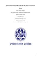 The implementation of Beyond GDP: the idea versus interest  debate