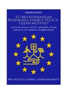 EU Mediterranean Renewable Energy Policy: clean motives?