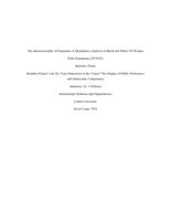The Intersectionality of Feminism: A Quantitative Analysis of Black and White US Women