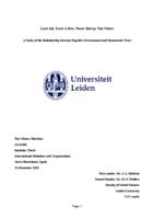 Love All, Trust A Few, Never Betray The Voters: A Study of the Relationship between Populist Governments and Democratic Trust Pau