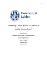 Securitizing Climate Action: The gateway to tackling climate change?