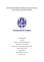 Climate change-induced displacement of indigenous communities and conflict: an analysis of indigenous rights in Brazil and Indonesia