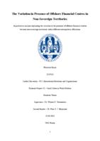 The Variation in Presence of Offshore Financial Centres in Non-Sovereign Territories