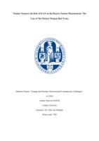 Nuclear Nuances; the Role of ICAN on the Road to Nuclear Disarmament: The Case of The Nuclear Weapon Ban Treaty