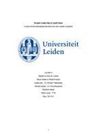 Female Leadership in Small States: A study of the relationship between size and women in politics