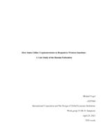 How States Utilize Cryptocurrencies to Respond to Western Sanctions: A Case Study of the Russian Federation